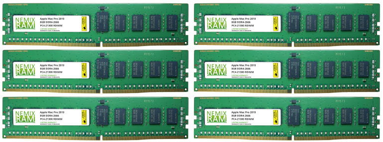 16GB 2x8GB DDR4-2666 PC4-21300 RDIMM Memory for Apple Mac Pro Rack 2020  MacPro 7,1 by Nemix Ram